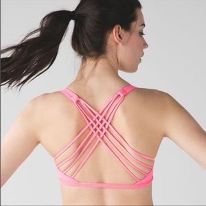 Lululemon Free to Be Bra - Wild Neon Pink